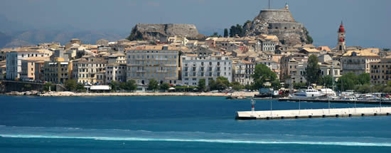 Corfu from a boat