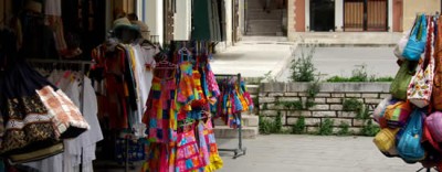 Shopping in Corfu Spilia